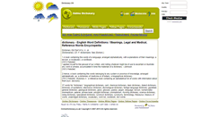 Desktop Screenshot of onlinedictionary.co.uk