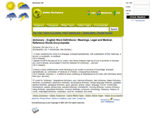 Tablet Screenshot of onlinedictionary.co.uk